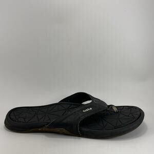 Cushe Manuka Spindrift Thong Comfort Flip Flop Sandals Mens Size 10 Black
